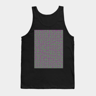 Purple and Green Maze Tank Top